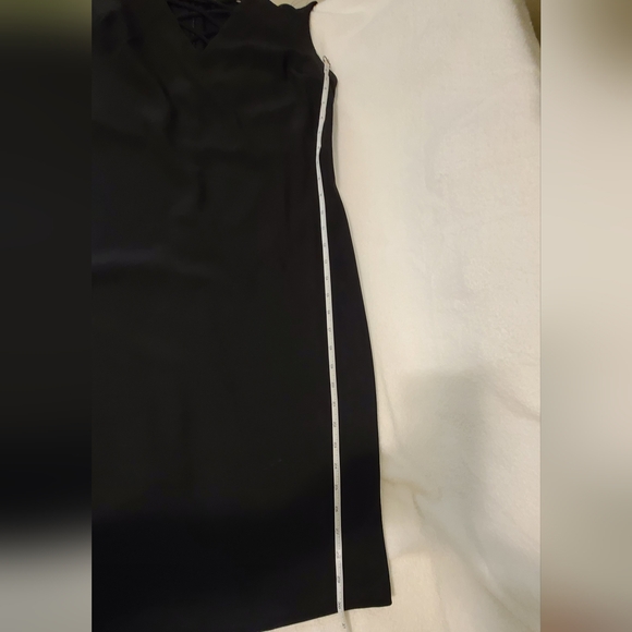 Suzy Shier Black Neck Bodycon Sheath Dress Size M - Picture 12 of 15